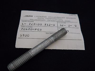 One (1) New Lycoming 31C-21-P12 (70470-P12) Stud|Un (1) Lycoming 31C-21-P12 (70470-P12) Espárrago (Nuevo)